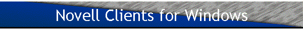 Novell Clients for Windows