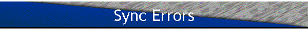 Sync Errors